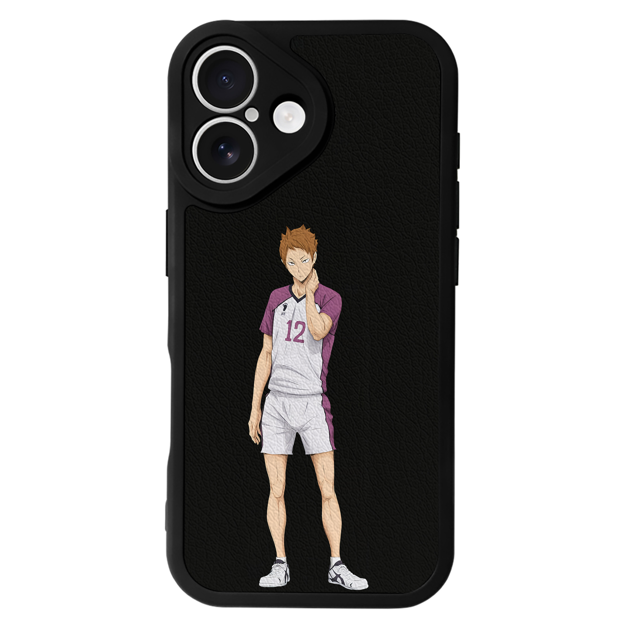 （画像用） ハイキュー!! Haikyu!! 【iPhone 16シリーズ対応】シリコンスマホケース（レザー調） 材質：シリコン